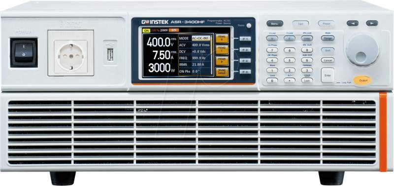 ASR-3400HF - Labornetzgerät, 4000 VA, programmierbar, USB, LAN, RS-232 von GW-INSTEK