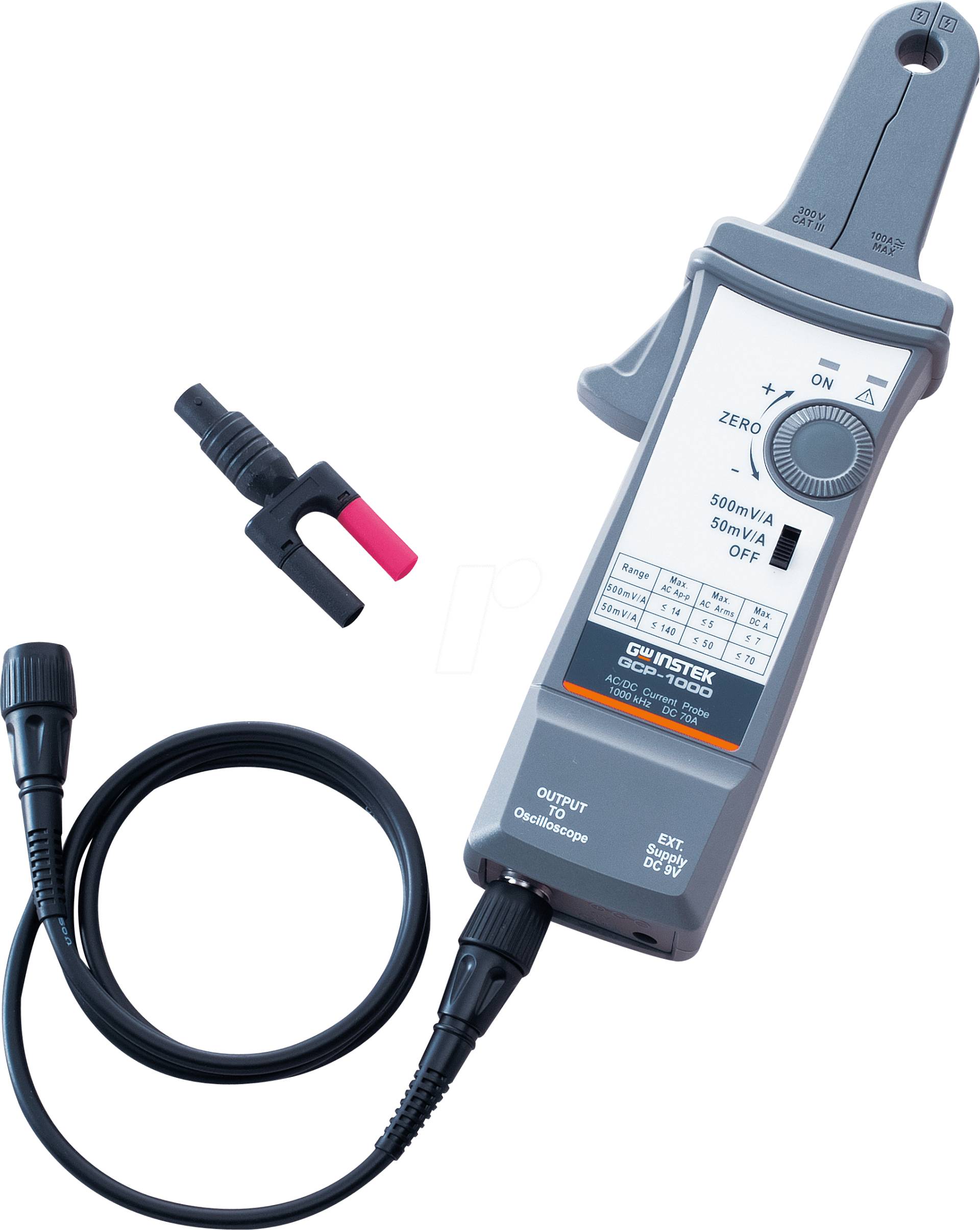 GCP-1000 - Tastkopf, 1 MHz, 7 A, Zangenadapter von GW-INSTEK