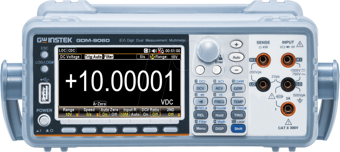 GDM-9060GP - Tischmultimeter, 1.200.000 Counts, USB, LAN, GPIB von GW-INSTEK