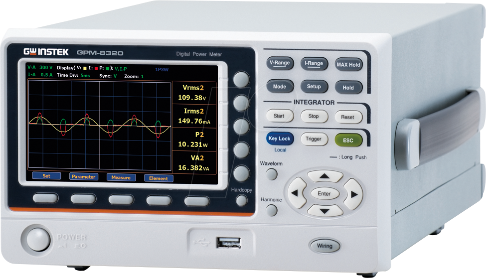 GPM-8320 GPIB - Leistungsmessgerät, digital, 2 Kanäle, RS-232C, USB, LAN, GPIB, von GW-INSTEK