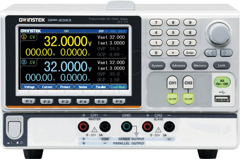 GPP-2323 - Labornetzgerät, 0 - 32 V, 0 - 3 A, programmierbar, 2 Kanäle von GW-INSTEK