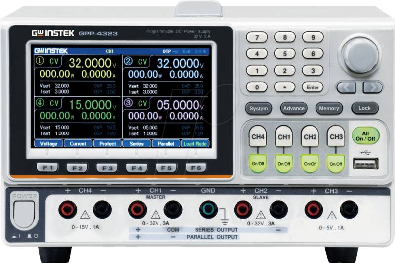 GPP-4323 - Labornetzgerät, 0 - 32 V, 0 - 3 A, programmierbar, 4 Kanäle von GW-INSTEK