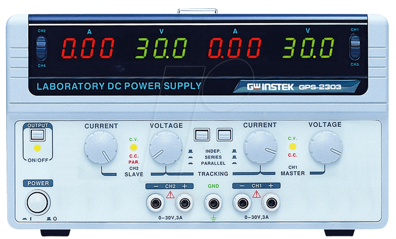 GPS-2303 - Labornetzgerät, 0 - 30 V, 0 - 3 A, linear von GW-INSTEK