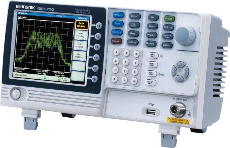 GSP-730 - Spektrumanalysator GSP-730, 3000 MHz, USB, RS-232 von GW-INSTEK