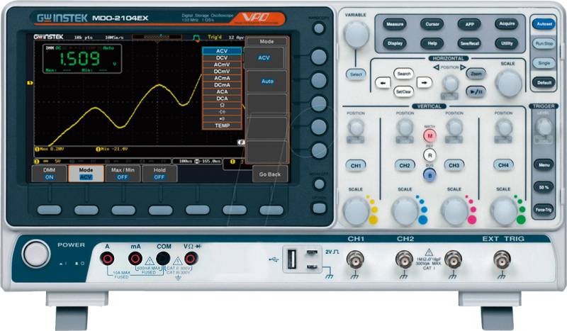 MDO-2104EX - Mixed-Domain-Oszilloskop MDO-2104EX, 100 MHz, 4 Kanäle von GW-INSTEK