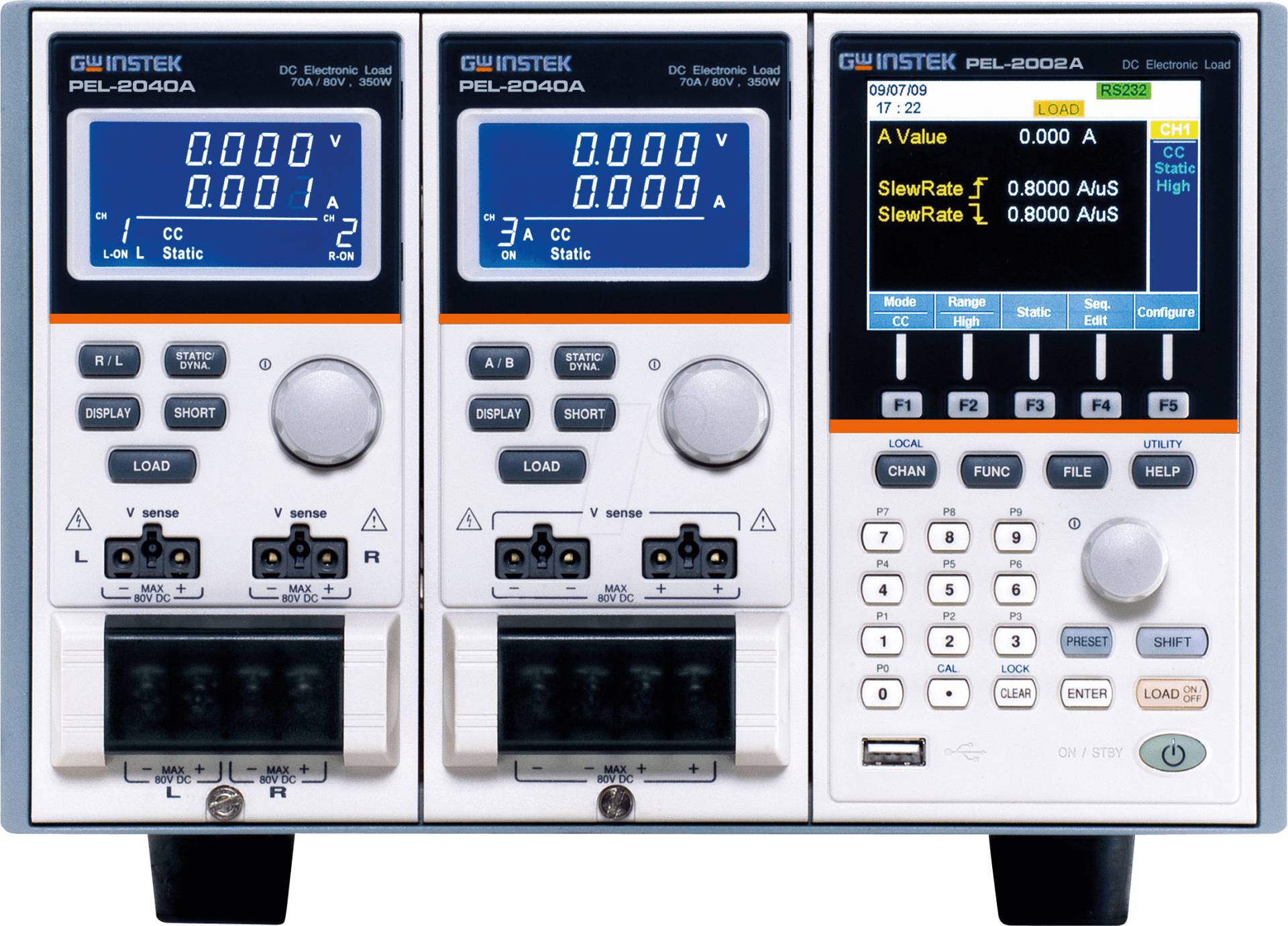 PEL-2002A - Elektronische Last, PEL-Grundeinheit ohne Module, 2 Einschübe von GW-INSTEK