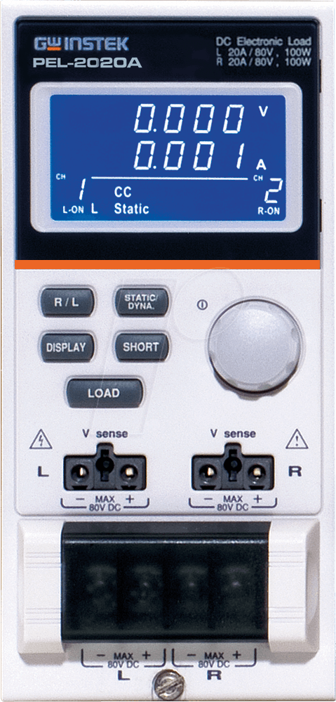 PEL-2020A - Elektronische Last, PEL-Modul, 100 W, 2 Kanäle von GW-INSTEK