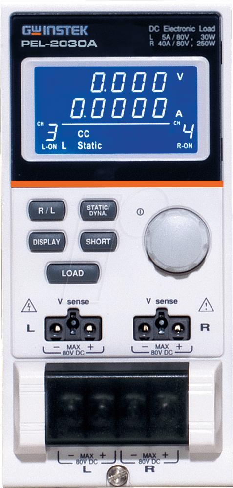 PEL-2030A - Elektronische Last, PEL-Modul, 250 W + 30 W, 2 Kanäle von GW-INSTEK
