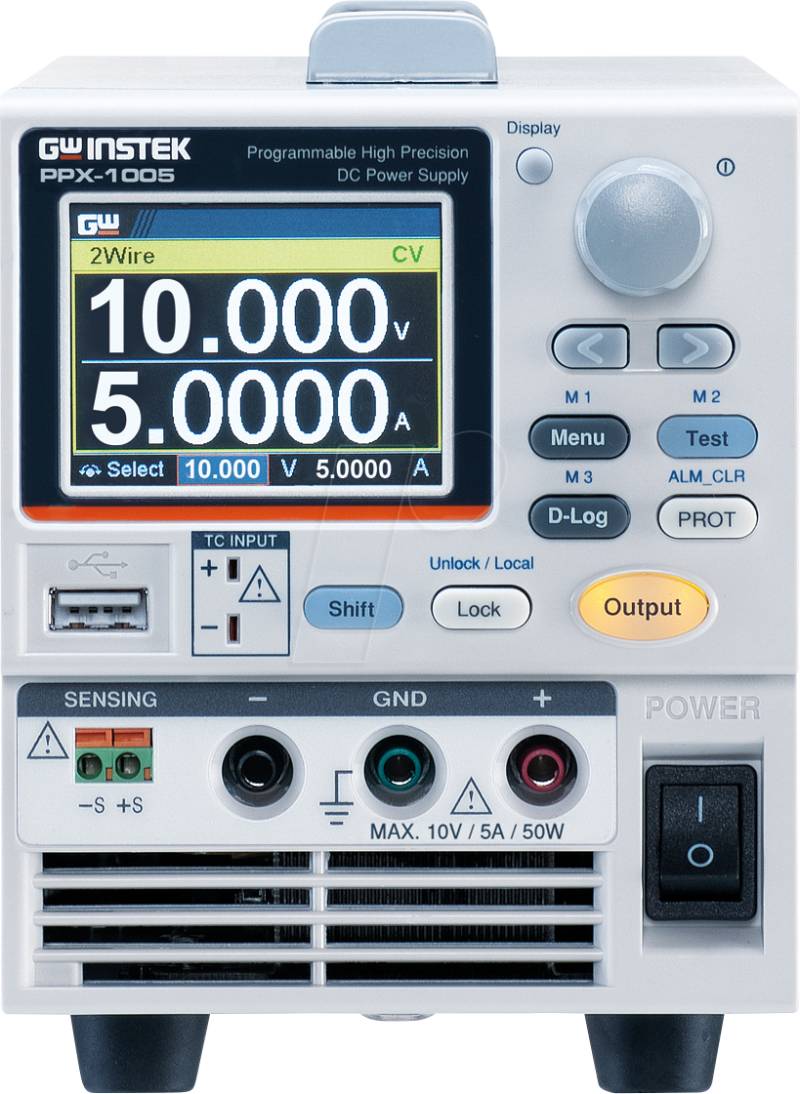 PPX-1005 EUGPIB - Labornetzgerät, 0 - 10 V, 0 - 5 A, programmierbar, GPIB von GW-INSTEK