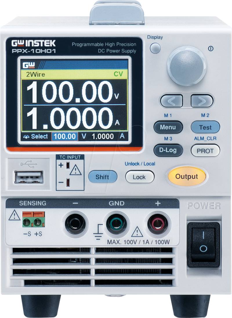 PPX-10H01 EUGPIB - Labornetzgerät, 0 - 100 V, 0 - 1 A, programmierbar, GPIB von GW-INSTEK