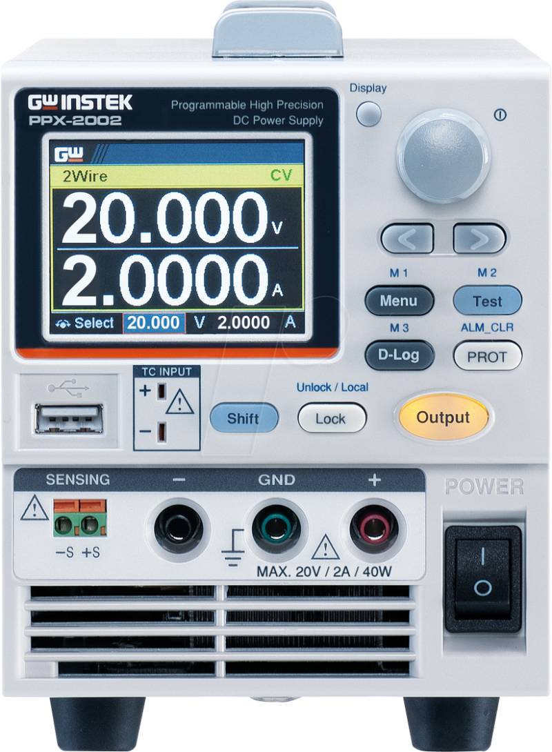 PPX-2002 EUGPIB - Labornetzgerät, 0 - 20 V, 0 - 2 A, programmierbar, GPIB von GW-INSTEK