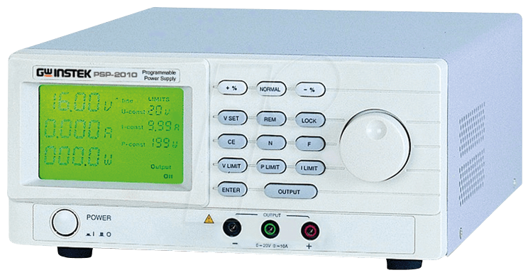 PSP-2010 - Labornetzgerät, 0 - 20 V, 0 - 10 A, programmierbar von GW-INSTEK