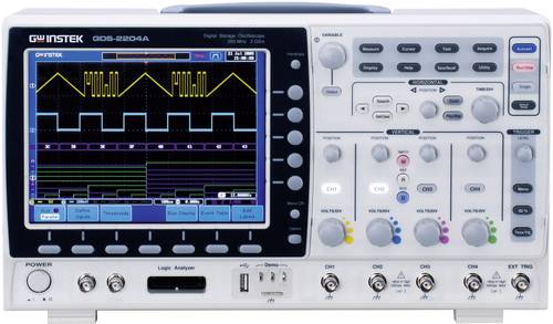 GW Instek GDS-2104A Digital-Oszilloskop 100MHz 4-Kanal 2 GSa/s 2 Mpts 8 Bit Digital-Speicher (DSO) 1 von GW Instek