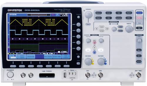 GW Instek GDS-2202A Digital-Oszilloskop 200MHz 2-Kanal 2 GSa/s 2 Mpts 8 Bit Digital-Speicher (DSO) 1 von GW Instek