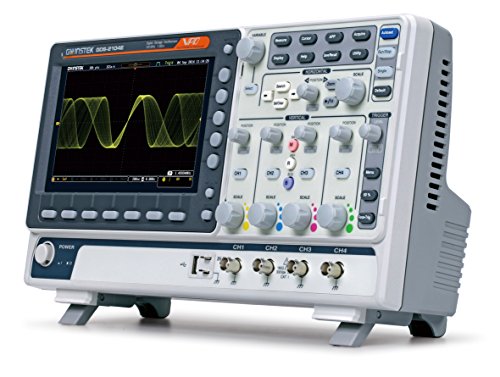 GW Instek GDS-2204E Visual Persistence Digital-Speicher-Oszilloskop mit USB-Port, 20,3 cm großes LCD-Farb-Display, Bandbreite 200 MHz, 4-Kanal, Anstiegszeit 1,75 ns von GW Instek