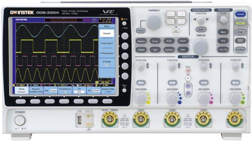 GW Instek GDS-3504 Digital-Oszilloskop 500MHz 4-Kanal 4 GSa/s 25 kpts 8 Bit Digital-Speicher (DSO) 1 von GW Instek