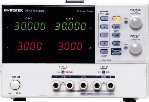 GW Instek GPD-2303S Labornetzgerät, einstellbar 0 - 30 V/DC 0 - 3A 180W USB fernsteuerbar Anzahl Au von GW Instek