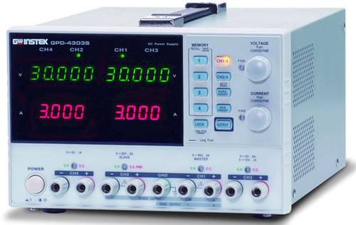 GW Instek GPD-3303D Labornetzgerät, Festspannung 0 - 30V 0 - 3A 195W programmierbar Anzahl Ausgäng von GW Instek