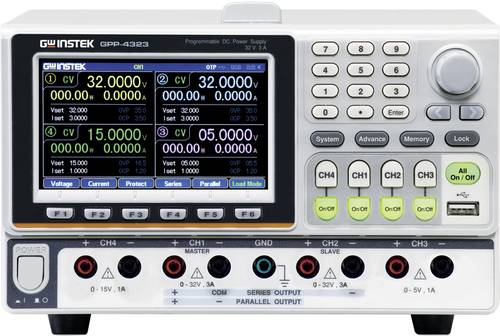 GW Instek GPP-4323 Labornetzgerät, einstellbar 0 - 32V 0 - 3A RS-232, USB programmierbar Anzahl Aus von GW Instek