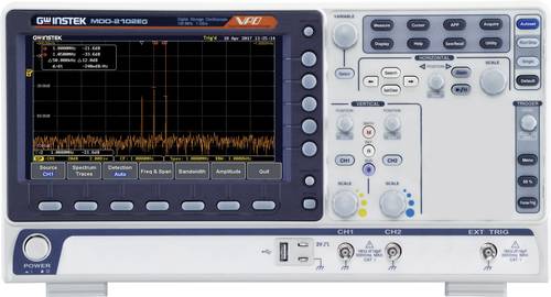 GW Instek MDO-2102EX Digital-Oszilloskop 100MHz 1 GSa/s 10 Mpts 8 Bit Digital-Speicher (DSO), Spectr von GW Instek