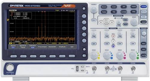 GW Instek MDO-2104EG Digital-Oszilloskop 100MHz 1 GSa/s 10 Mpts 8 Bit Digital-Speicher (DSO), Spectr von GW Instek