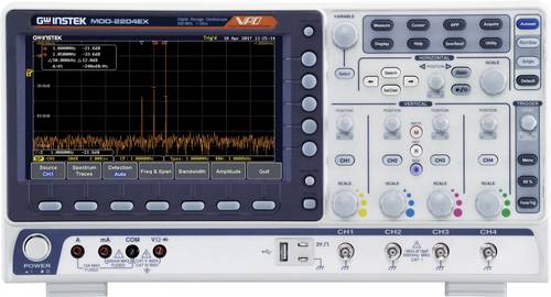 GW Instek MDO-2204EG Digital-Oszilloskop 200MHz 1 GSa/s 10 Mpts 8 Bit Digital-Speicher (DSO), Spectr von GW Instek