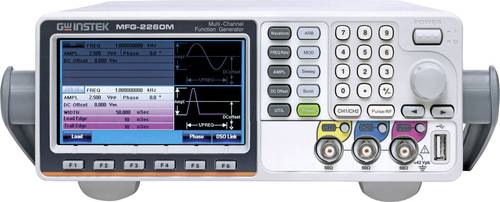 GW Instek MFG-2260M Funktionsgenerator netzbetrieben 1 µHz - 60MHz 2-Kanal Arbiträr, Sinus, Rechte GW Instek MFG-2260M Funktionsgenerator netzbetrieben 1 µHz - 60MHz 2-Kanal Arbiträr, Sinus, Rechte von GW Instek
