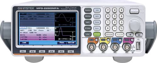 GW Instek MFG-2260MFA Funktionsgenerator netzbetrieben 1 µHz - 60MHz 2-Kanal Arbiträr, Sinus, Rech von GW Instek