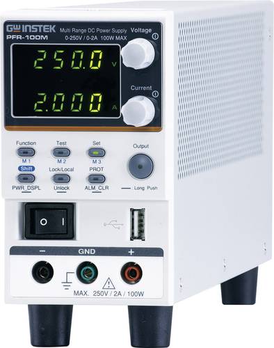 GW Instek PFR-100MGP Labornetzgerät, einstellbar 250V (max.) 2A (max.) 100W RS-232, RS-485, USB, GP von GW Instek