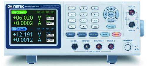 GW Instek PPH-1503 Labornetzgerät, einstellbar 0 - 15V 0 - 5A 45W USB, GPIB, LAN von GW Instek