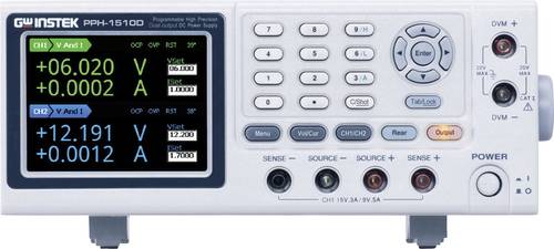 GW Instek PPH-1510D Labornetzgerät, einstellbar 0 - 15V 0 - 5A 45 W, 36W GPIB, LAN, USB programmier von GW Instek