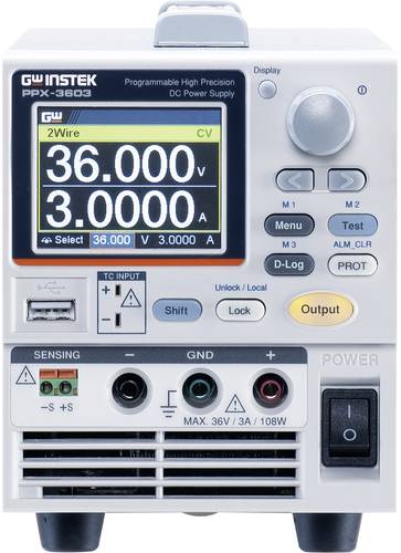 GW Instek PPX-3603 Labornetzgerät, einstellbar 36V (max.) 3A (max.) 108W USB, LAN, RS-232, RS-485 von GW Instek