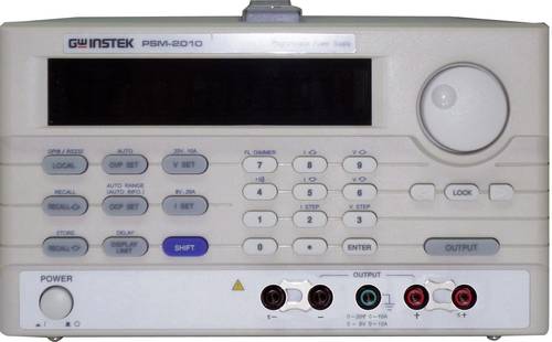 GW Instek PSM-2010 Labornetzgerät, einstellbar 0 - 20 V/DC 0 - 20A 200W RS-232C, GPIB OVP, fernsteu von GW Instek