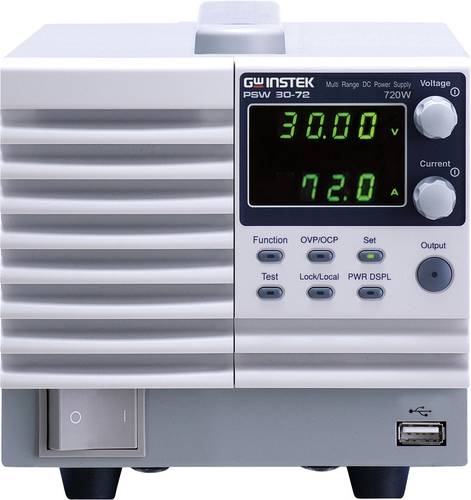 GW Instek PSW30-72 Labornetzgerät, einstellbar 0 - 30 V/DC 0 - 72A 720W USB 1.1 Buchse A, USB 2.0 B von GW Instek