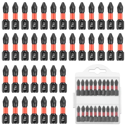 60pcs Magnetischer Bithalter 25mm Stahl Schlagschrauber Bit Hohe Härte Rutschfest Verschleißfest Bit-Sortiment für Handbohrmaschinen Akku-Bohrmaschinen Druckluftschrauber 60pcs Magnetischer Bithalter 25mm Stahl Schlagschrauber Bit Hohe Härte Rutschfest Verschleißfest Bit-Sortiment für Handbohrmaschinen Akku-Bohrmaschinen Druckluftschrauber von GWCYMYD