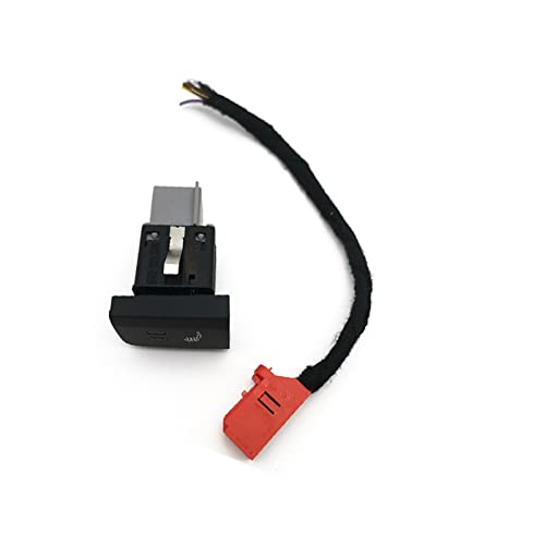 GWHEY Sitzheizung Button Heizungssteuerschalter for Kabelbaum Fit for Volkswagen Fit for Polo 6R 6C 2011 2012 2013 2013 Auto Autoschalter und Relais (Color : Left) von GWHEY