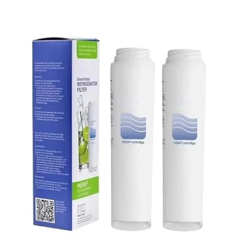 Ersatz-Kühlschrank-Wasserfilter, MSWF-Ersatz, Kompatibel Mit GE WR02X12345 WR02X12801 RWF1062 MSWFD WR02X12801 101821-B 238C2334P003 AP3997949 Kühlschrank-Wasserfilter(2pcs) von GWMCKZOK