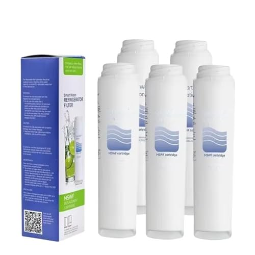 Ersatz-Kühlschrank-Wasserfilter, MSWF-Ersatz, Kompatibel Mit GE WR02X12345 WR02X12801 RWF1062 MSWFD WR02X12801 101821-B 238C2334P003 AP3997949 Kühlschrank-Wasserfilter(5pcs) von GWMCKZOK