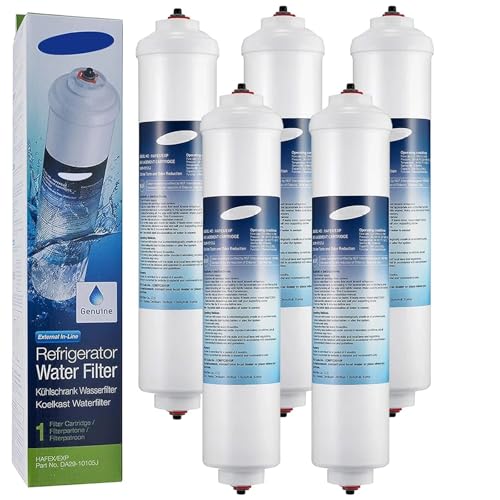 Kühlschrank-Wasserfilter, Kompatibel Mit Samsung, DA29-10105J, Kompatibel Mit HAFEX, EXP WSF-100 Pure, Kompatibel Mit LG, 5231JA2010B, Kompatibel Mit GE, GXRTQR(5pcs) von GWMCKZOK