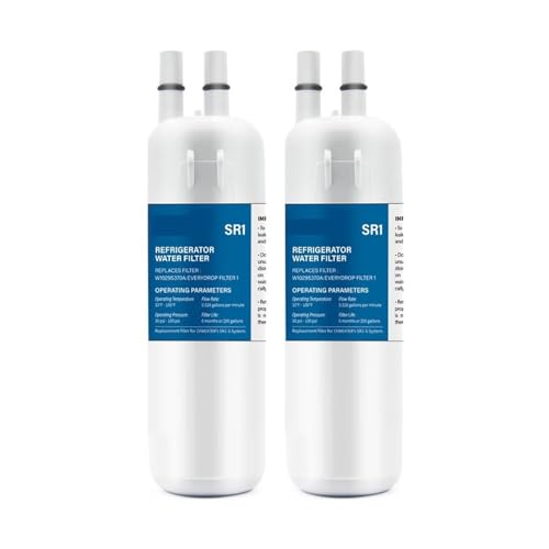 Kühlschrank-Wasserfilter, Kompatibel Mit W10295370A, W10295370W10276924, W10291030, WRL767SIAM, WRS322FDAB, WRS325FDAB, Kühlschrank-Wasserfilter(2PCS) von GWMCKZOK
