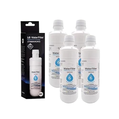 Kühlschrank-Wasserfilter Ersetzen, Kompatibel Mit LG, ADQ74793501, ADQ75795105, AGF80300704 AGF80300705, 1–6 Stück(4pcs) von GWMCKZOK