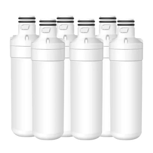 Kühlschrank-Wasserfilter LT1000P, Ersatz-Kühlschrank-Wasserfilter, Kompatibel Mit LG, ADQ74793501, ADQ75795105, AGF80300704, AGF80300705, 1–6 Stück(6pcs) von GWMCKZOK