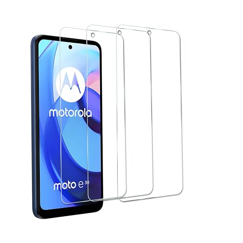 【3 Stück】Schutzfolie Panzer Schutz glas für Motorola Moto E30,Anti Scratch 9 Härte Hochauflösende Displayschutzfolie，Fingerabdruck-ID，HD von GXAYZ