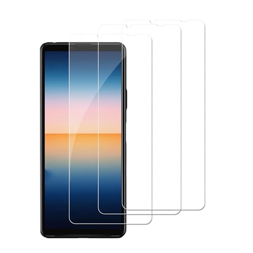 【3 Stück】Display Display Glasschutz Kompatibel für Sony Xperia 10 III,Anti Scratch 9 Härte Hochauflösende Displayschutzfolie - Transparent von GXAYZ