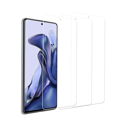 【3 Stück】Display Display Glasschutz Kompatibel für Xiaomi Mi 11T/11T Pro,Anti Scratch 9 Härte Hochauflösende Displayschutzfolie - Transparent von GXAYZ