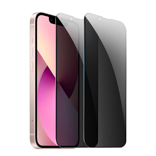 GXAYZ 【2 Stück】 Sichtschutzfolie für iPhone 13 mini，Privacy Panzer Schutz glas，Anti-Peeping Sichtschutzfolie，Anti-Spy Schutzglas von GXAYZ