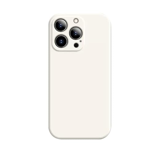 GXFCAI Stoßfeste Silikon Handyhülle für iphone 15 Pro Max Kameraschutz Hülle Hüllen 15 Max U2M8 Plus On 15Pro Cover Weiß von GXFCAI