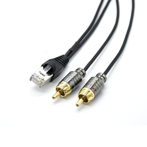 GXMRHWY RJ45 auf 2 x Cinch-Stecker, Dual-K-Audiokabel für BeopIayS8 Beolab14 Core PIaymaker verbunden mit Audiogeräten zur Verwendung 4 m GXMRHWY RJ45 auf 2 x Cinch-Stecker, Dual-K-Audiokabel für BeopIayS8 Beolab14 Core PIaymaker verbunden mit Audiogeräten zur Verwendung 4 m von GXMRHWY