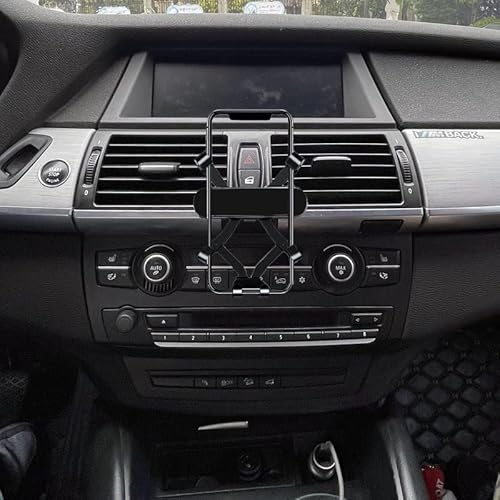 GXQKHFA Auto Telefonhalterung für 2007-2013 BMW X5/X6 E70/E71, kompatibel mit 4-7-Zoll-Handys, Kunststoff + Aluminiumlegierung, Schnalle Design, für Smartphones von GXQKHFA