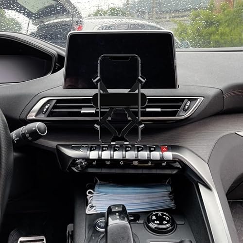 GXQKHFA Auto Telefonhalterung kompatibel mit 2016-2024 Peugeot 5008 Handyhalterung Zubehör 3008 handyhalter (for 2016-2024 3008/2016-2024 5008) von GXQKHFA